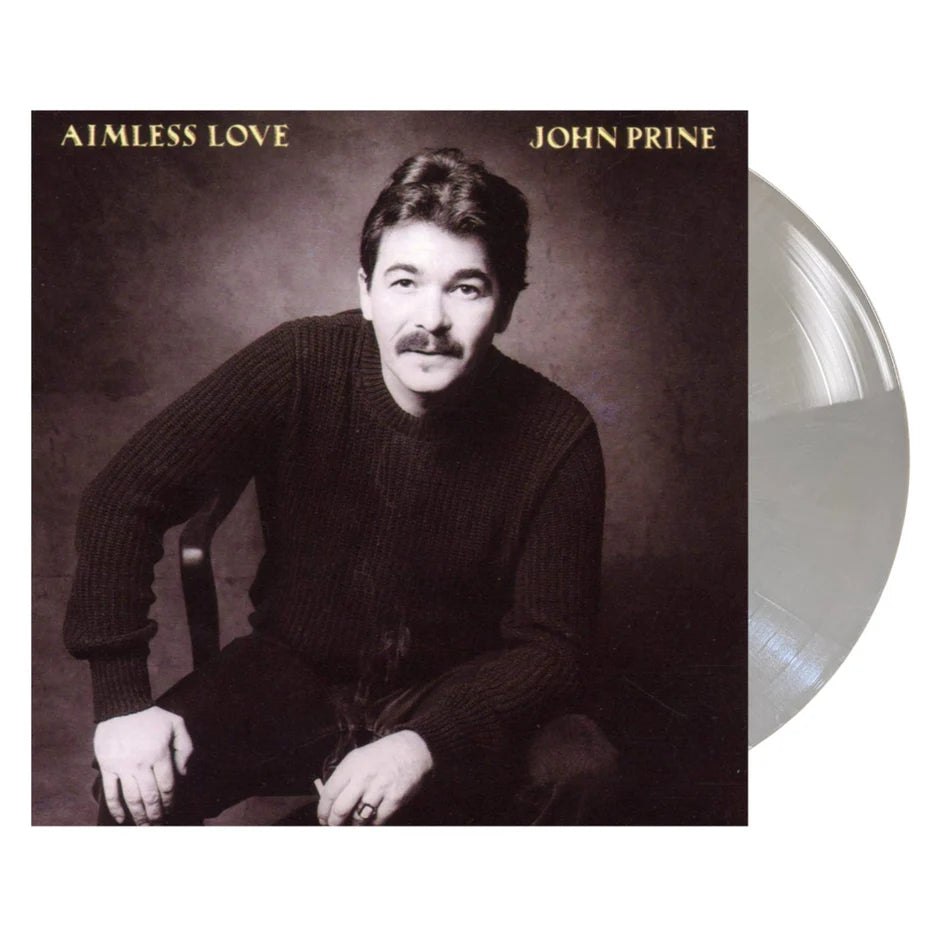 John Prine - Aimless Love -  Natural w/ Silver Marble Color Vinyl Record