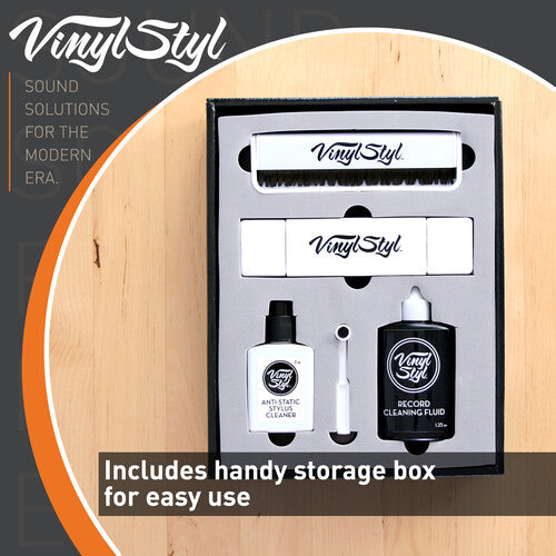 Vinyl Styl® Ultimate Vinyl Record Care Kit - Record & Stylus Brushes And Fluid