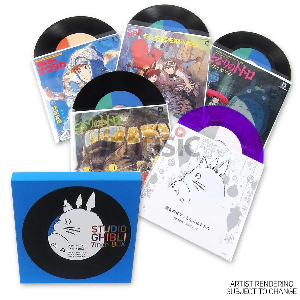 Joe Hisaishi - Studio Ghibli - 7 Inch Box Vinyl (Purple Bonus Disc)