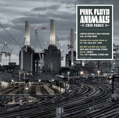 Pink Floyd - Animals (2018 Remix) - vinyl record with blue-ray, dvd, cd, book