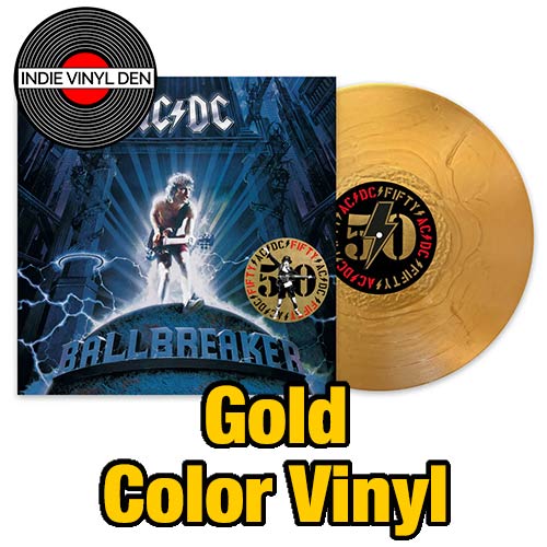 AC/DC - Ballbreaker (50th Anniversary) Gold Vinyl Record Import