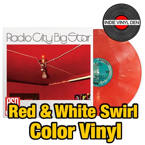 Big Star -Radio City - Red & White Swirl Color Vinyl Record