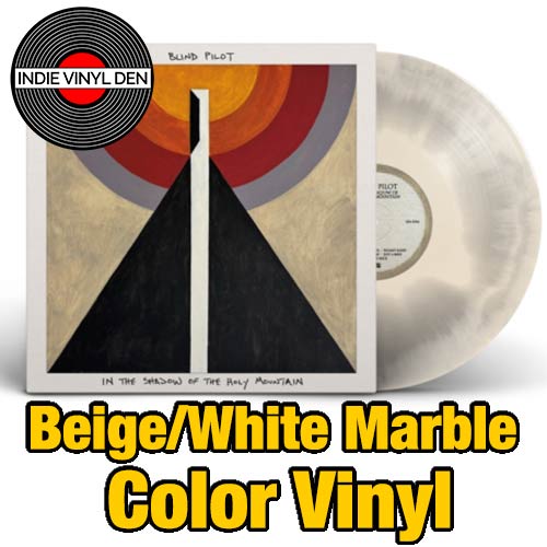 Blind Pilot - In the Shadow of the Holy Mountain - Beige/White Marble Color Vinyl Record