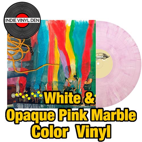 Cotton Jones - Paranoid Cocoon - White & Opaque Pink Marble Color Vinyl Record