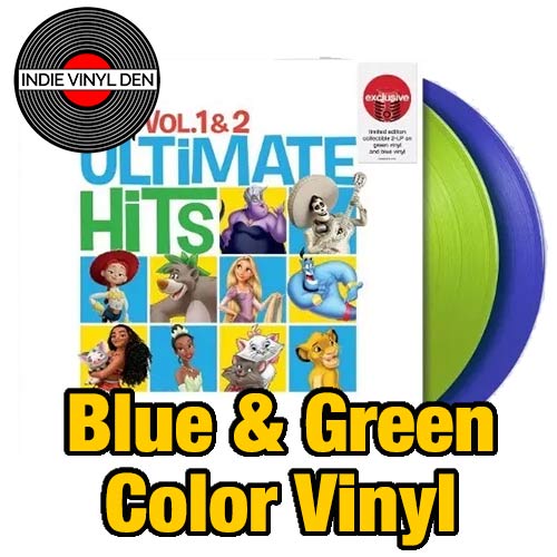 Disney Ultimate Hits Vol. 1-2 - Green & Blue Color Vinyl Record