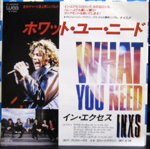 Inxs - What You Need - Sencillo de vinilo japonés vintage de 7"