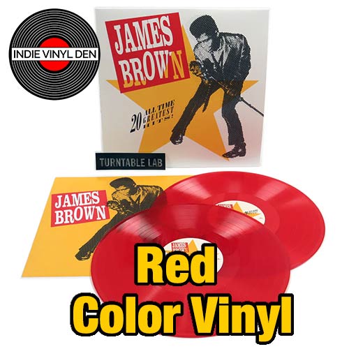 James Brown - 20 All Time Greatest Hits! - Red Color Vinyl Record