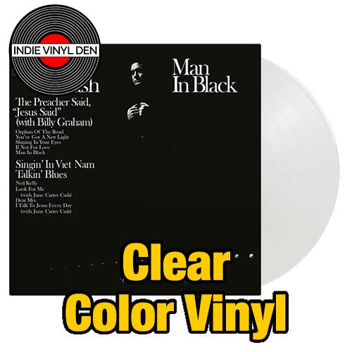 Johnny Cash - Man in Black - Clear Color Vinyl Record