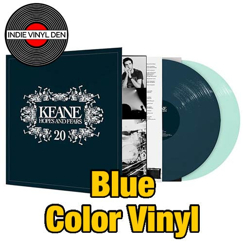 Keane - Hopes and Fears - Dark and light Blue Color Vinyl Record