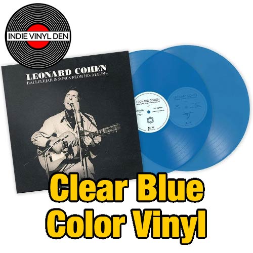 Leonard Cohen - Hallelujah & Songs from His Albums  - Clear Blue Vinyl Record