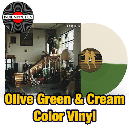 Rival Schools - Found - Olive Green & Cream Color Vinyl Record