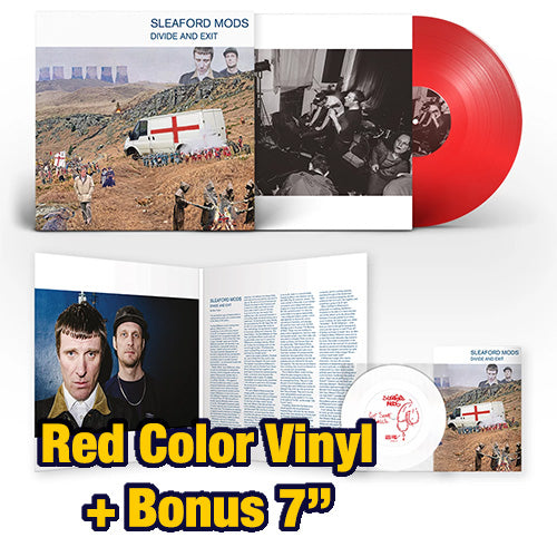 Sleaford Mods - Divide and Exit (10.º aniversario) - Disco de vinilo de color rojo + Flexi de 7"