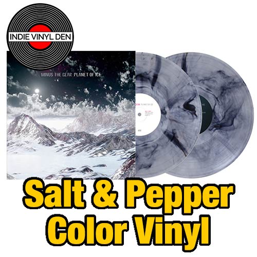 Minus the Bear - Planet of Ice - Salt & Pepper Color Vinyl Record