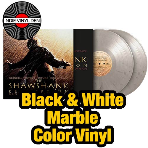 Shawshank Redemption - Original Soundtrack - Black & White Marble Vinyl Record 180g