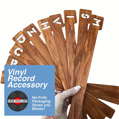 Vinyl Record Collection Wooden Dividers by Indie Vinyl Den