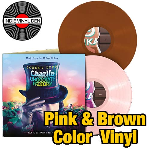 Charlie and The Chocolate Factory - Danny Elfman - Pink & Brown Vinyl Record