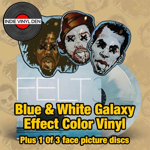 Felt - Felt 3: A Tribute To Rosie Perez (10th Anniversary)  - Blue & White Galaxy Effect Vinyl Record