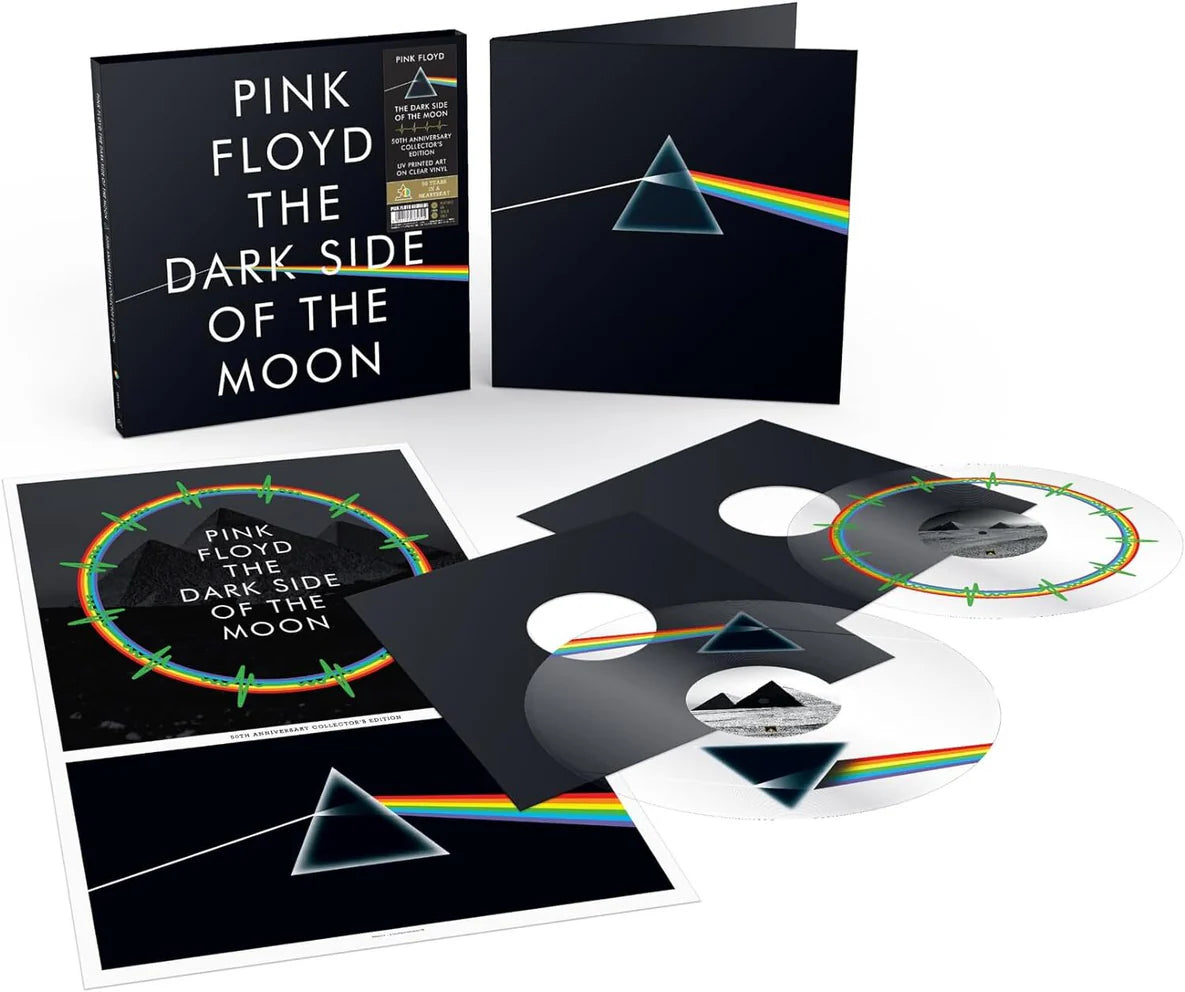 Pink Floyd - The Dark Side of the Moon 50th Anniversary - UV Art Clear Color Vinyl Record