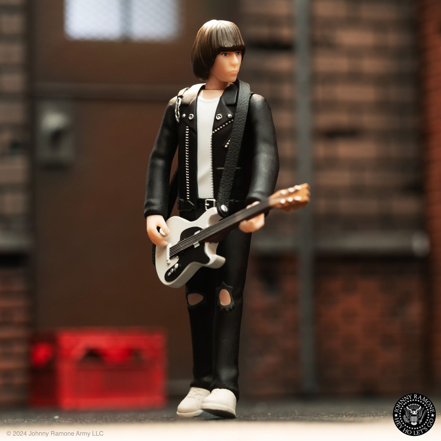 Johnny Ramone ReAction Figures (White Shirt) - Super 7