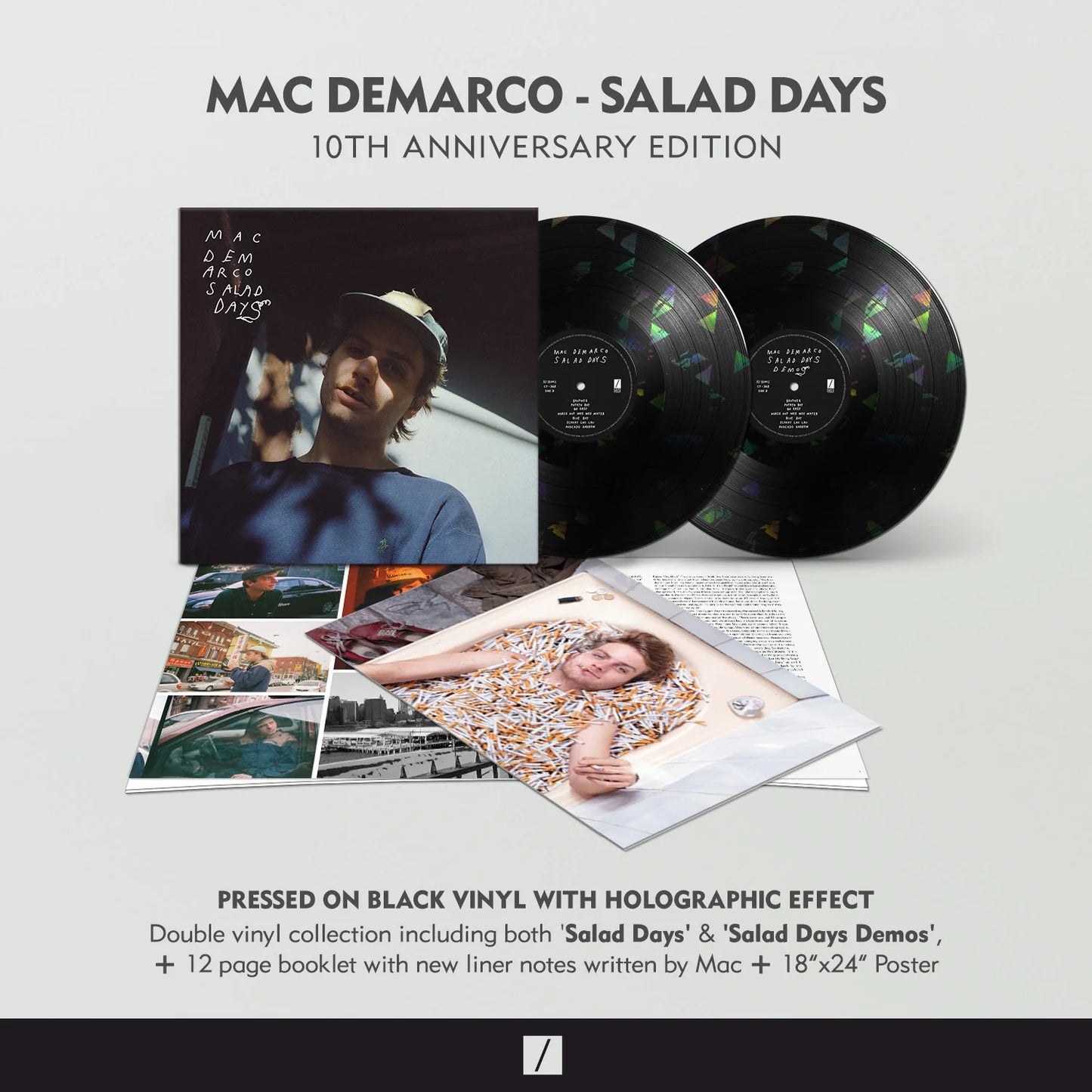 Mac DeMarco - Salad Days (10th Anniversary Edition) - Holographic Black Color Vinyl Record