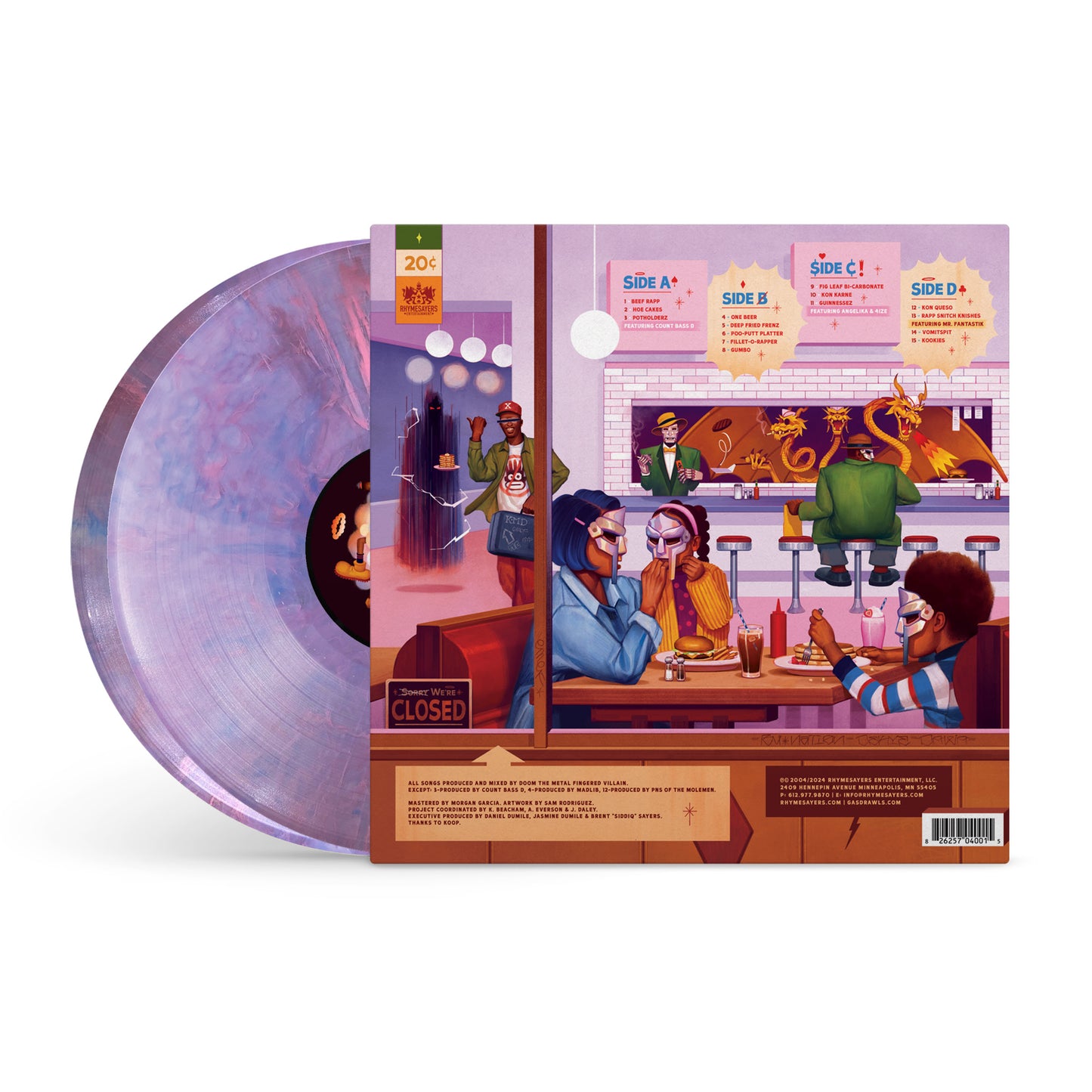 MF DOOM - MM..FOOD (20th Anniversary Edition) - Sweet Tart Color Vinyl Record