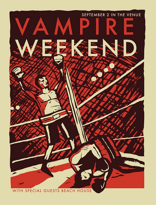 VAMPIRE WEEKEND - September 2, 2010 Gig Poster