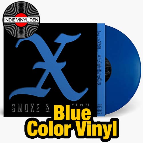 X - Smoke & Fiction - Blue Color Vinyl Record